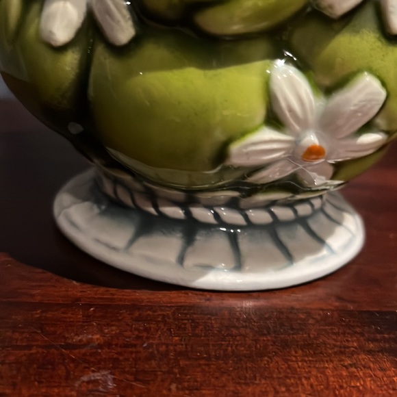 SOLD IN BUNDLE 1967 Inarco 3D Green Apples & Daisies Pitcher Creme de Menthe - Picture 8 of 11